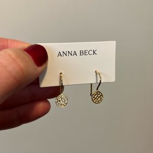 NWT Anna Beck Gold Earrings